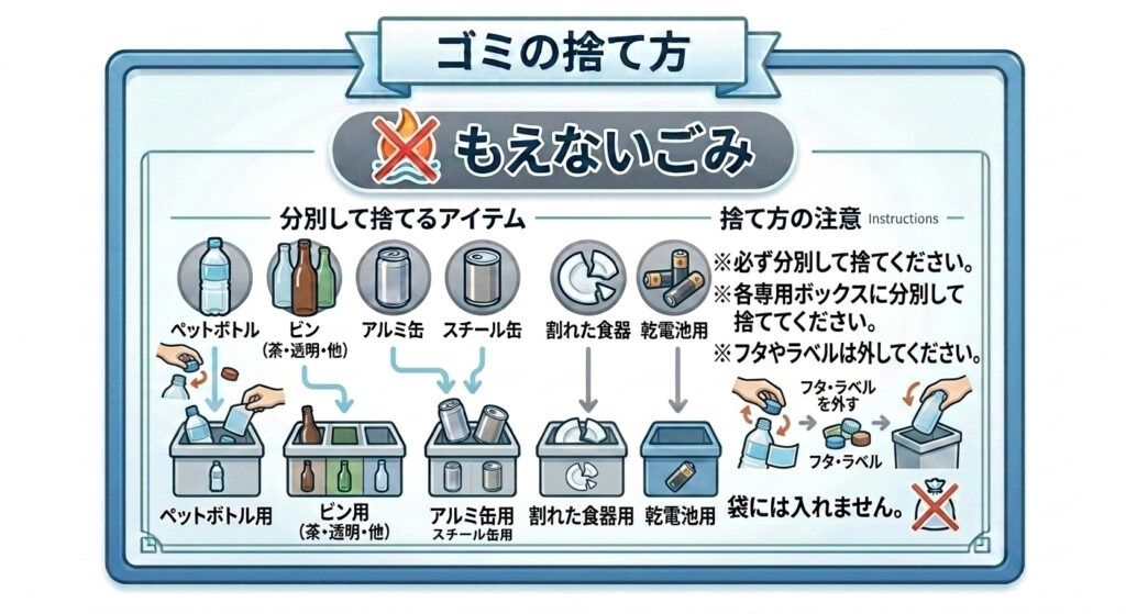 もえないごみの捨て方